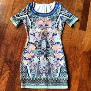 Printed mini dress